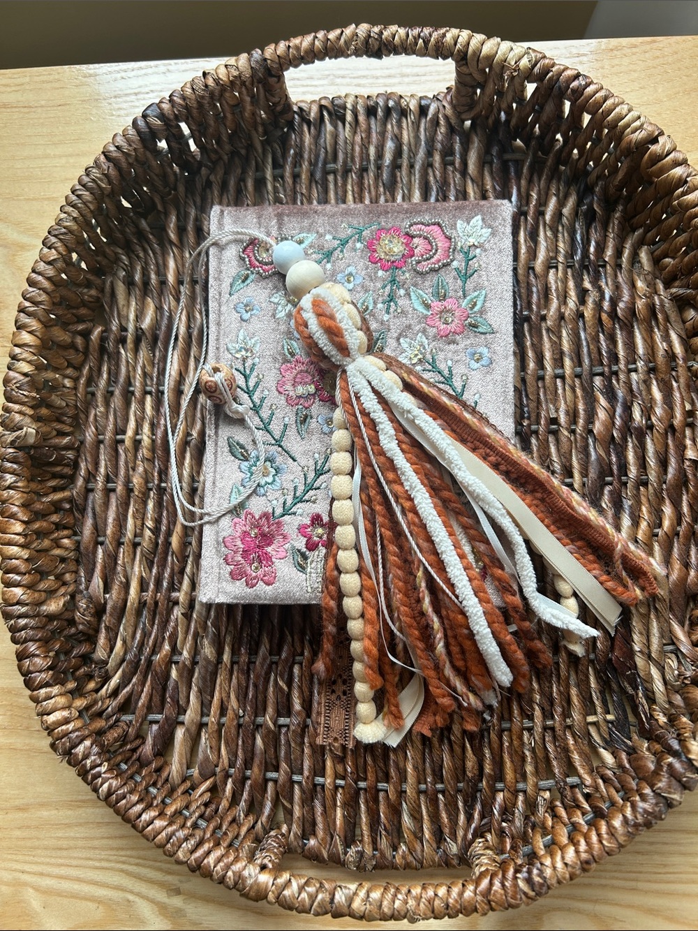 Brown & Cream Tassel Book Tassel/Bible Tassel
